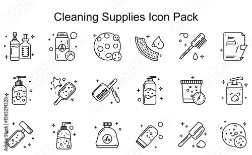 Cleaning Supplies Icon Pack