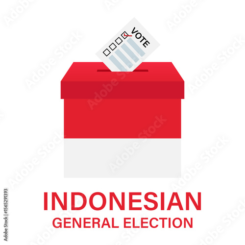 Election in Indonesia. Election Concept. Vector Illustration.	