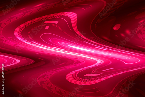 2d illustration Abstract futuristic electronic circuit technology background