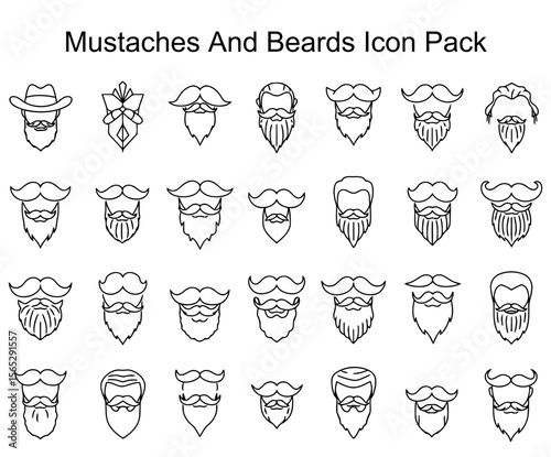 Mustaches And Beards Icon Pack
