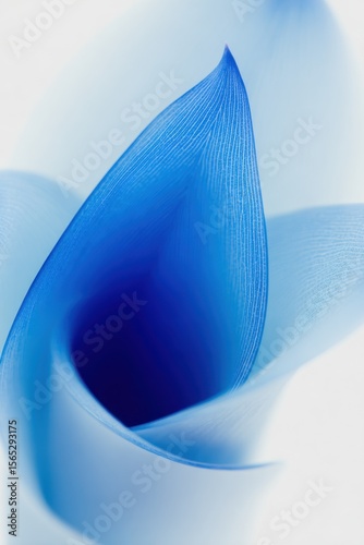 Wallpaper Mural A close up of a blue flower on a white background Torontodigital.ca