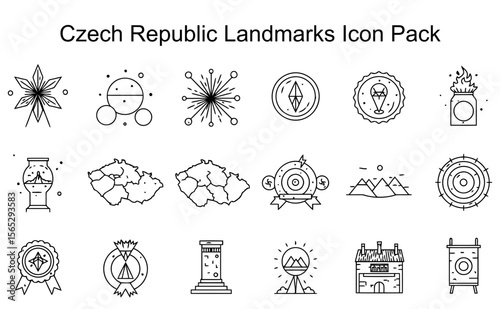 Czech Republic Landmarks Icon Pack
