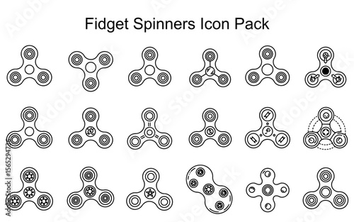 Fidget Spinners Icon Pack