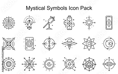 Mystical Symbols Icon Set