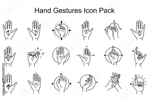 Hand Gestures Icon Pack