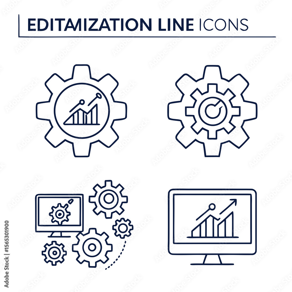 Obraz premium set of gears