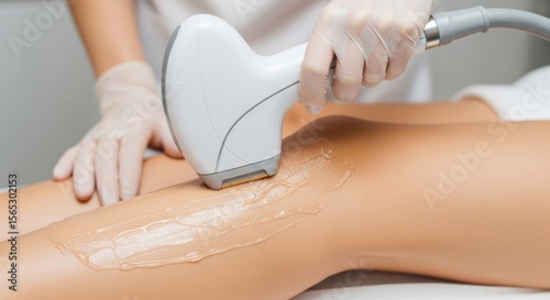 Professional diode laser hair removal device for smooth skin, painless treatment, white