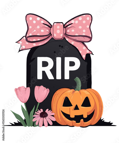 Black Pink Halloween PNG vector