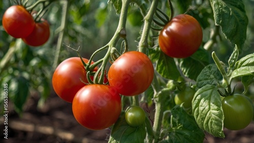 tomatoes on vine