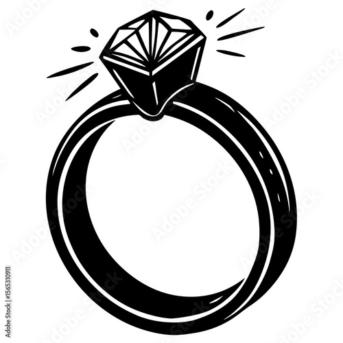 Engagement ring  Icon Romantic Love Symbols, Hearts, Cupid, Gifts & Celebration Graphics
