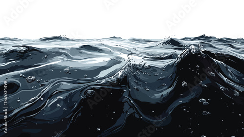 Ocean Oil Spill: Black Slicks Spreading Across Vast Waters