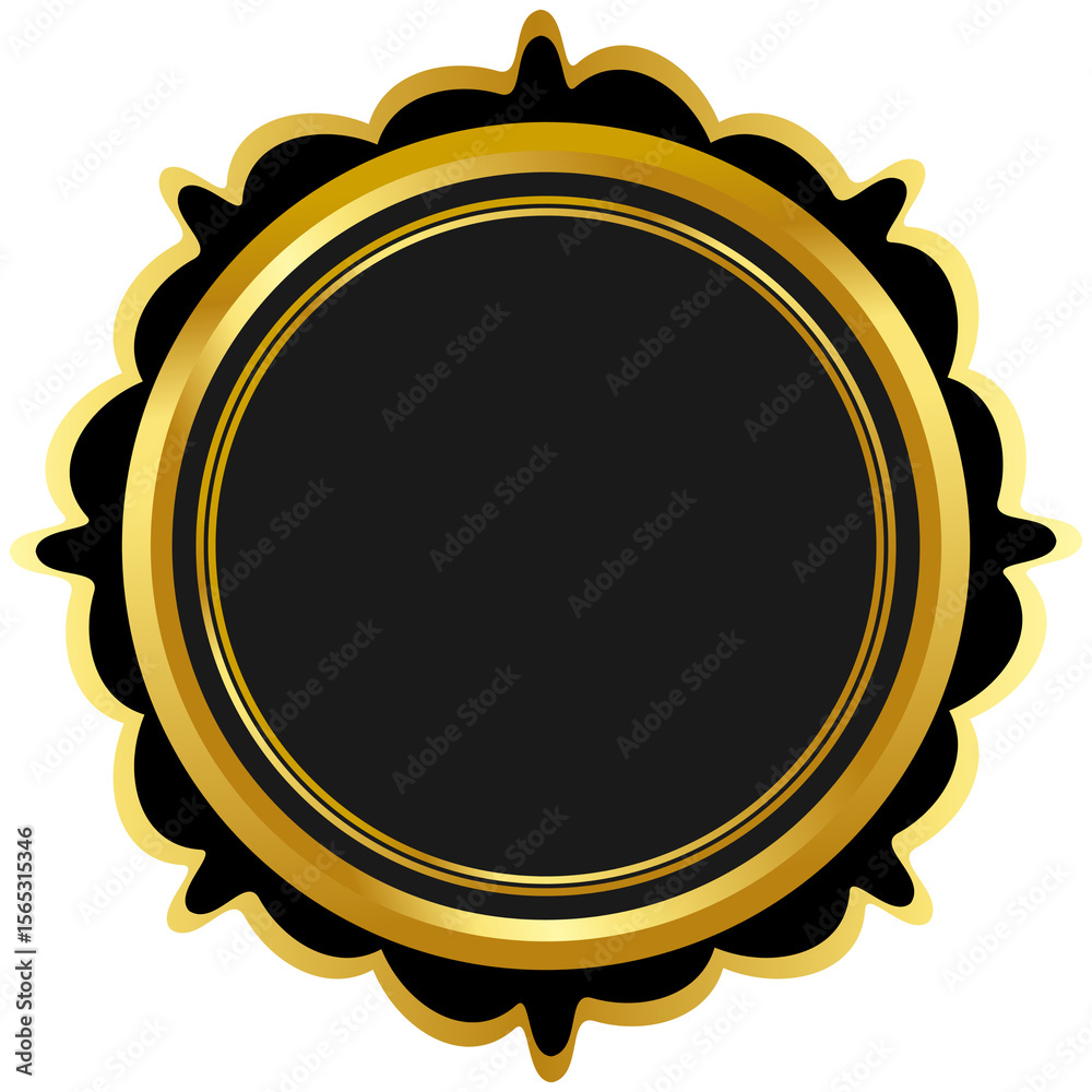 Luxury Golden Emblem Badge with Crown vector png Luxury Golden Emblem Badge with Crown vector png