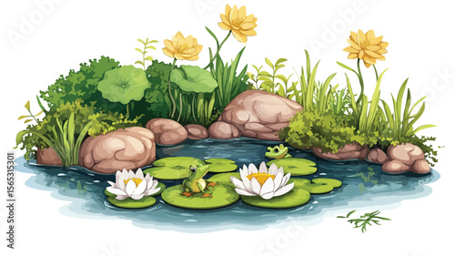 Playful Children Coloring a Vibrant Scene