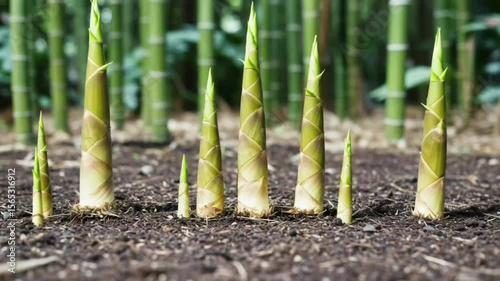Rapid Growth of Bamboo Shoots Time-Lapse