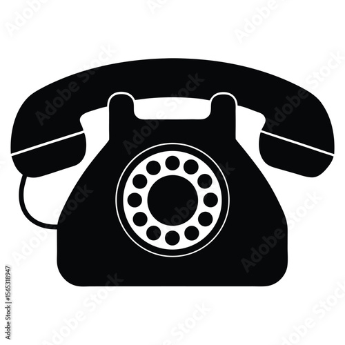  Social worker element isolated support hotline phone on white backgroun