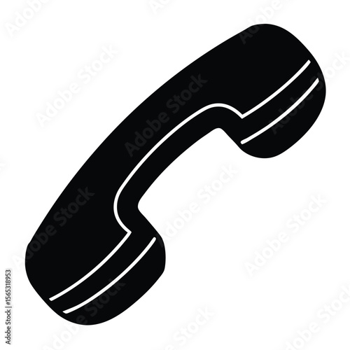  Social worker element isolated support hotline phone on white backgroun
