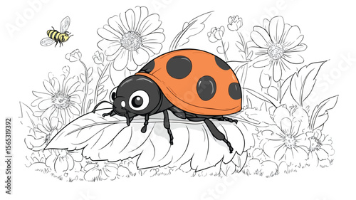 ladybird on a flower