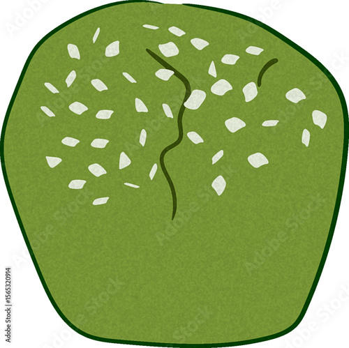 Matcha Mochi Illustration