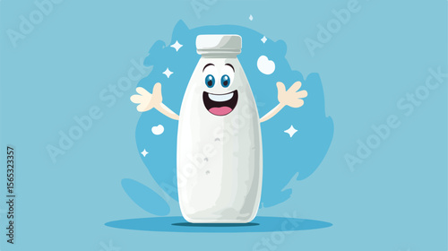 Cheerful Cartoon Milk Character for Marketing Campaigns - 3D Mascot Design