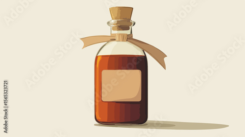 Message in a Bottle Vector Illustration