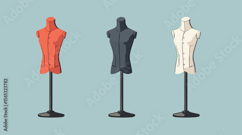 Modern Boutique Mannequin Icon Vector Illustration
