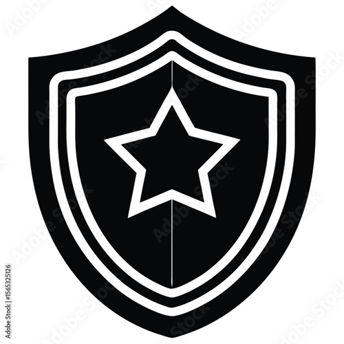 Social worker element isolated protective service icon on white backgrou