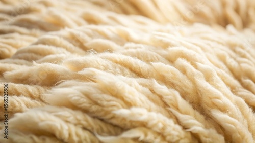 Soft, Undulating Strands of Natural Fiber, a Textured Background of Creamy, Pale Yellowish Hues, Ideal for Textile and Fabric Designs