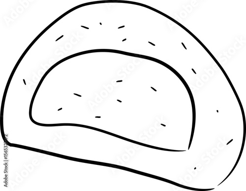 Green Tea Mochi Illustration
