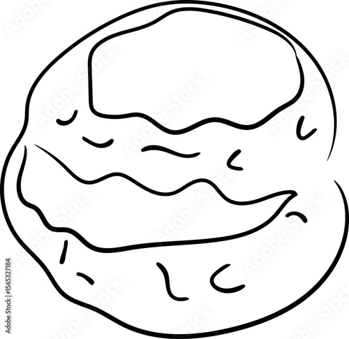 Green Tea Mochi Illustration