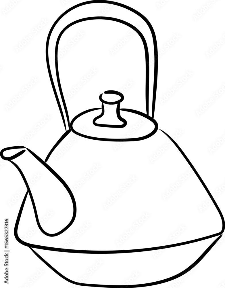Fototapeta premium Teapot Illustration