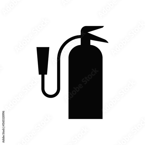 Minimal Fire Extinguisher Icon for Safety Sign