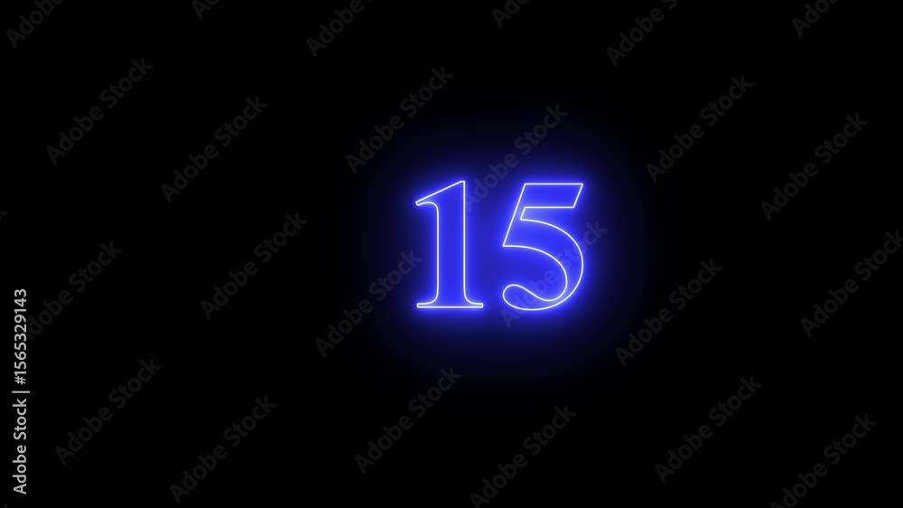 Digital timer on microwave oven panel. 20 second countdown