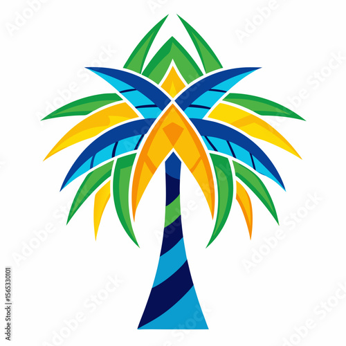 tropical palm tree