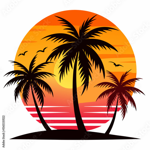tropical palm tree