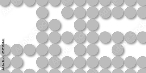 Seamless pattern of grey polka dots with transparent background. suit Kurt digital design motif colorful wallpaper illustration, traditional design. wall decorated gray mosaic tiles texture background