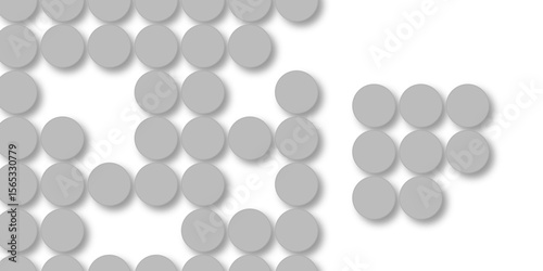 Seamless pattern of grey polka dots with transparent background. suit Kurt digital design motif colorful wallpaper illustration, traditional design. wall decorated gray mosaic tiles texture background