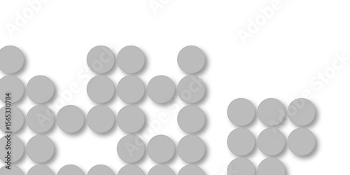Seamless pattern of grey polka dots with transparent background. suit Kurt digital design motif colorful wallpaper illustration, traditional design. wall decorated gray mosaic tiles texture background