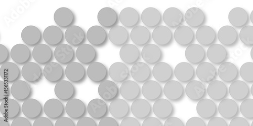 Seamless pattern of grey polka dots with transparent background. suit Kurt digital design motif colorful wallpaper illustration, traditional design. wall decorated gray mosaic tiles texture background