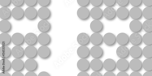 Seamless pattern of grey polka dots with transparent background. suit Kurt digital design motif colorful wallpaper illustration, traditional design. wall decorated gray mosaic tiles texture background