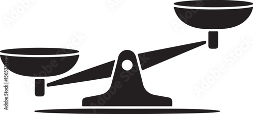 Black Scale Balance Icon