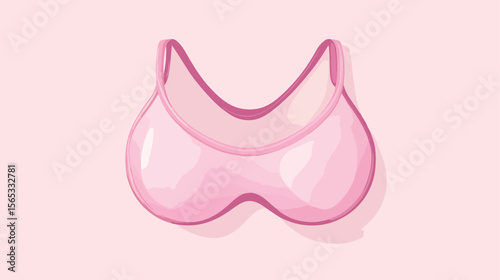 Breast Cancer Awareness Pink Bra Vector Illustration