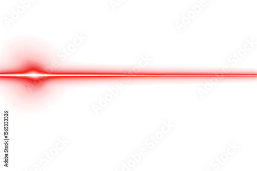 neon red line of light on transparent background. futuristic. design element. laser. glow.