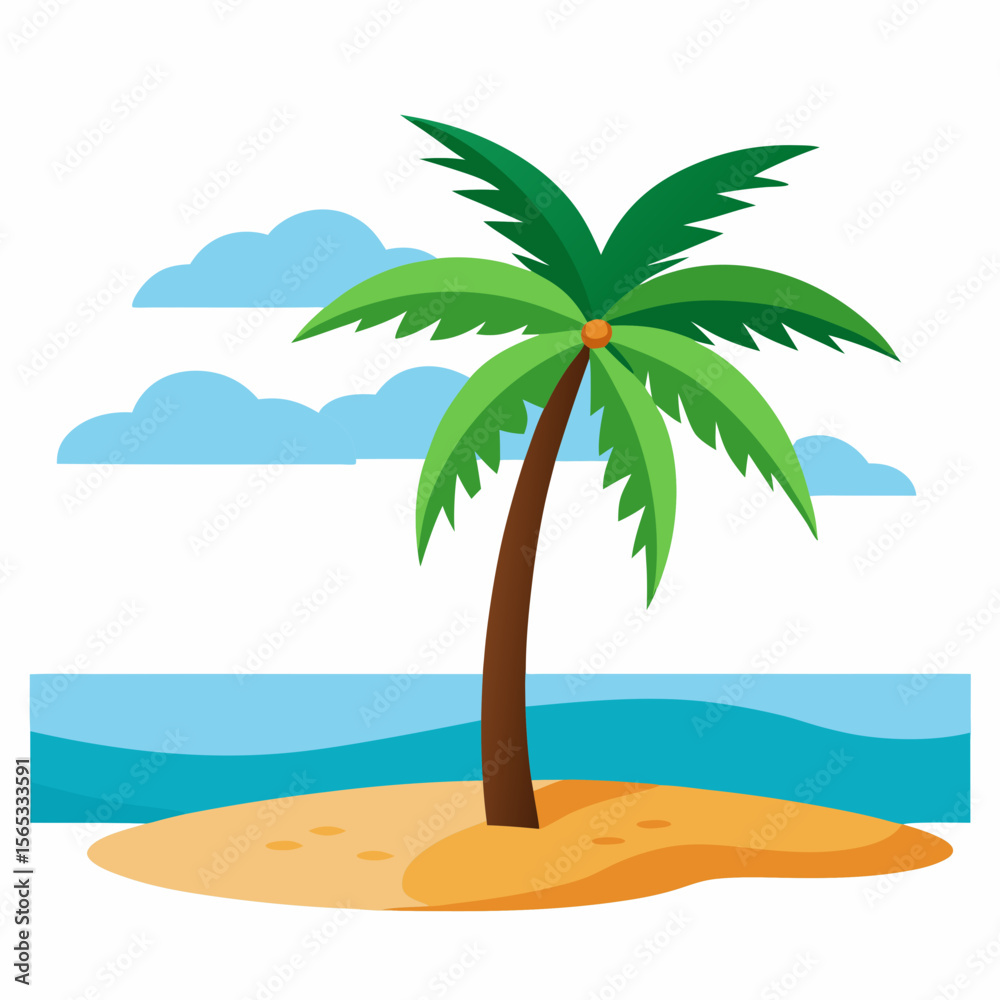 Fototapeta premium PLAM TREE VACTOR ART
