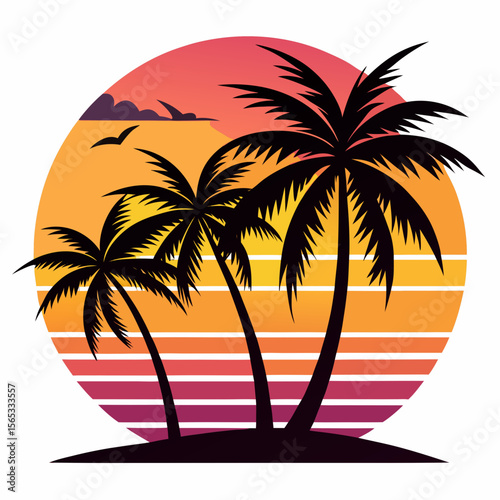 PLAM TREE VACTOR ART
