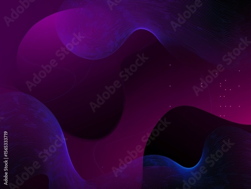 Futuristic gradient wallpaper in dark purple, violet, and lavender hues