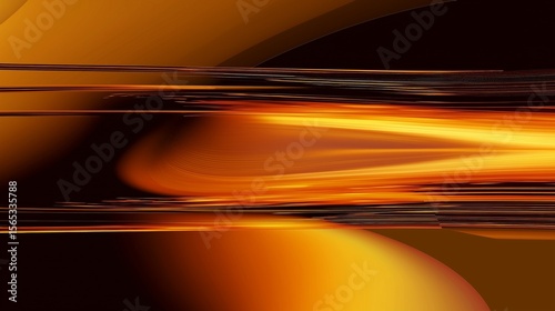 Futuristic abstract background with burnt orange, amber, and golden yellow gradient 
