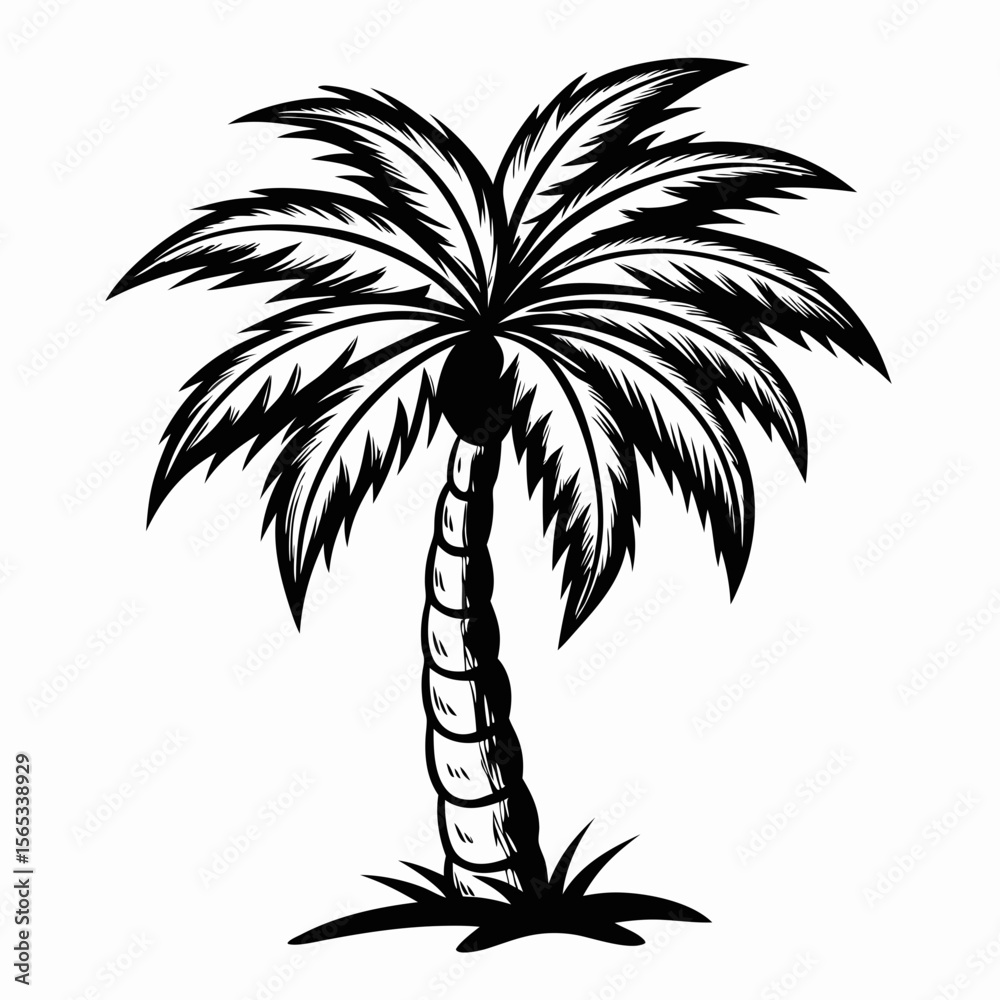 Obraz premium PLAM TREE VACTOR ART