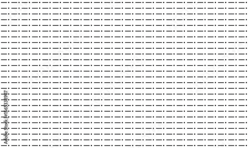 Dotted line connection. different types of long dashed line. collection of lines for notebook pages. graphic seamless pattern with black stripes  .Vector Illustration . 