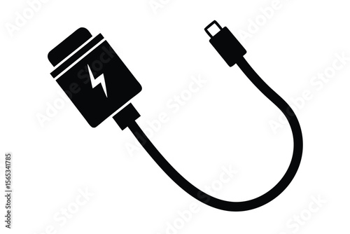 charging cable vector icon