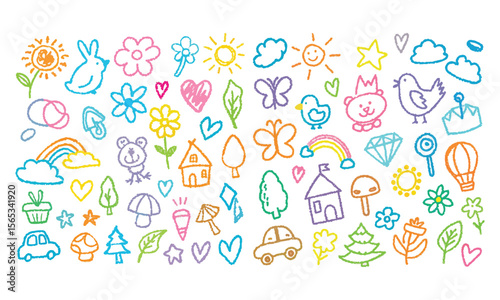 Summer Party geometric poster with simple geometry shapes and figures .